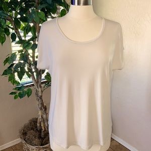 Chico’s Gabby Short-Sleeve Top ~ Beige